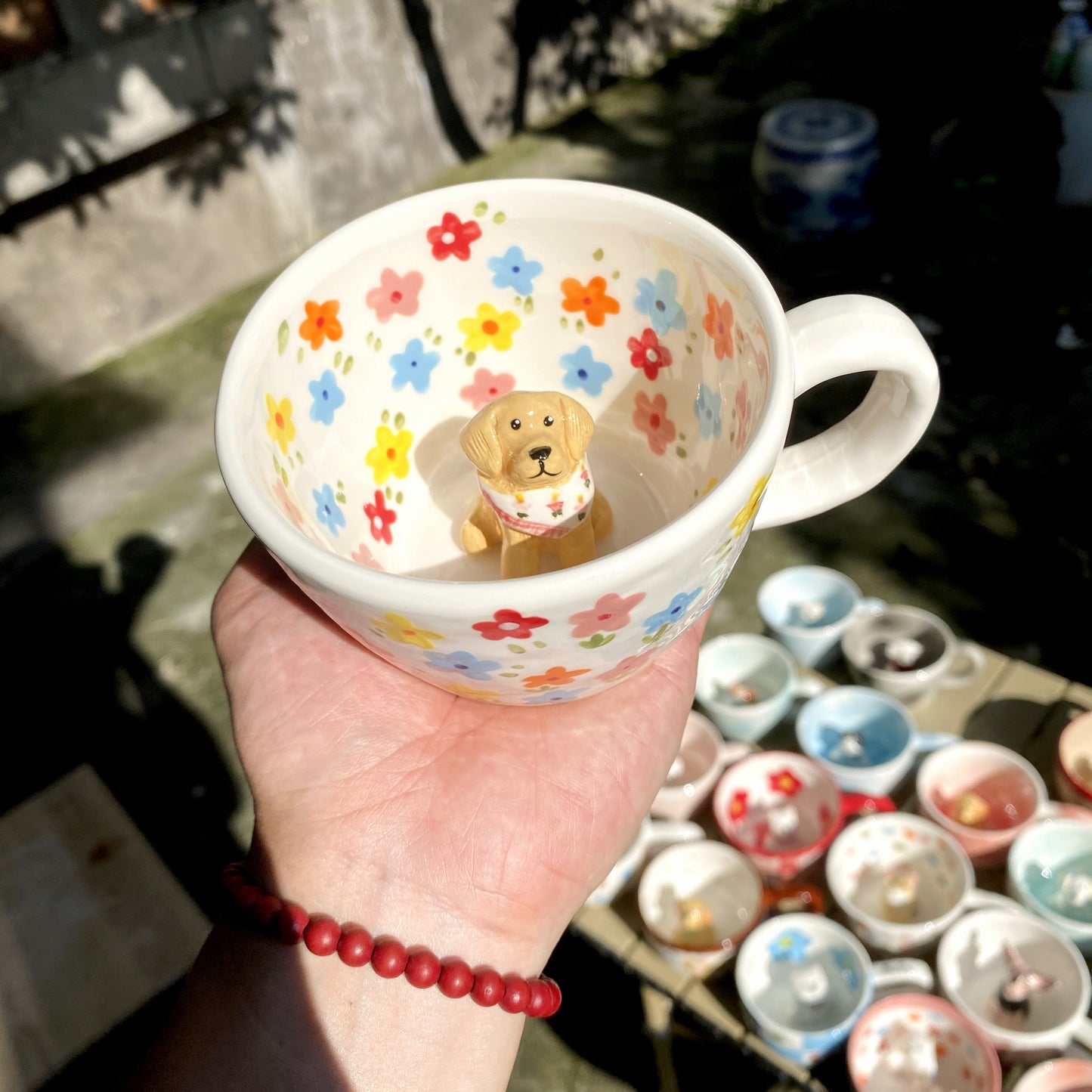 Custom Pet Figure Mug Original Ceramic Artist Studio