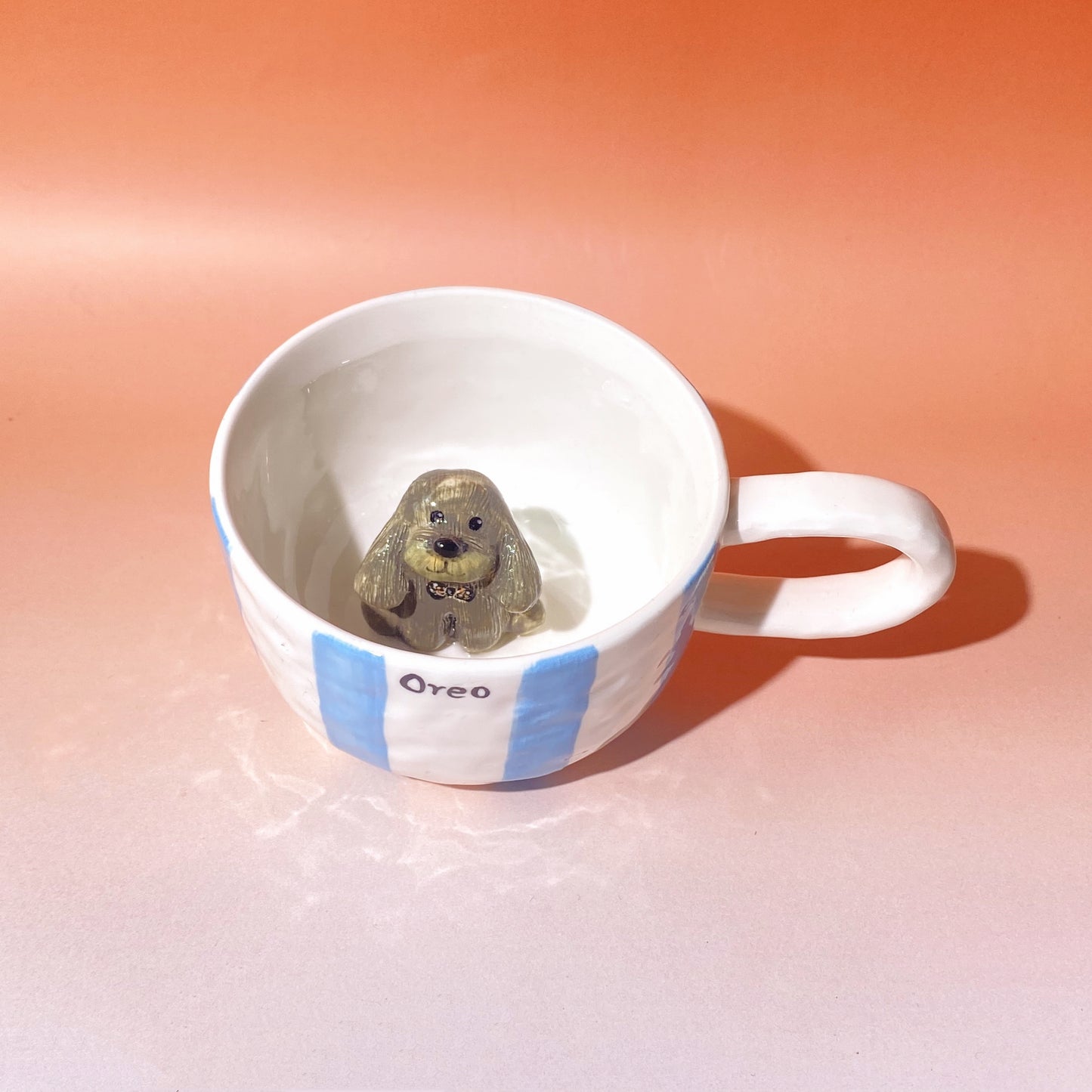 Custom Pet Figure Ceramic Peekaboo Mug Christmas Gift Black Friday Sale