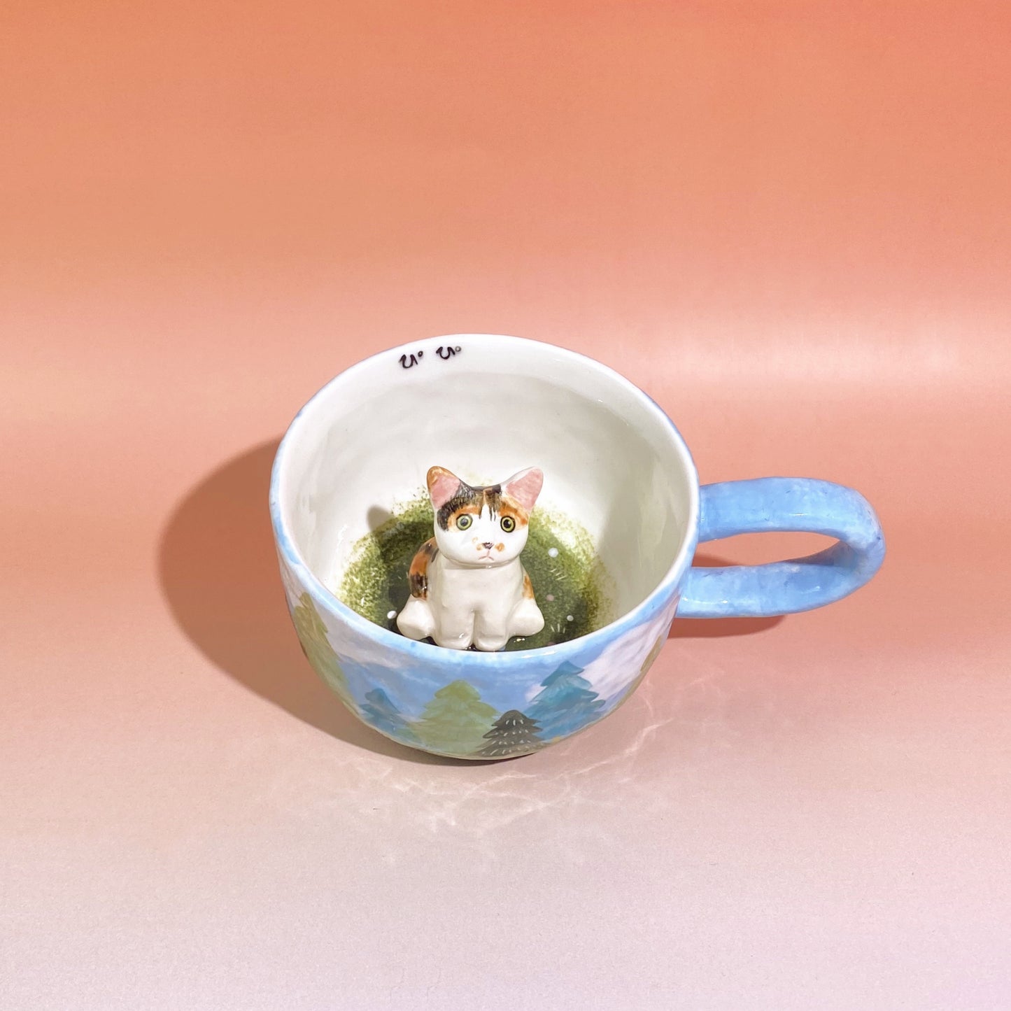 Custom Pet Figure Ceramic Peekaboo Mug Christmas Gift Black Friday Sale