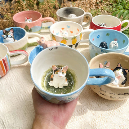 Custom Pet Figure Mug Original Ceramic Artist Studio